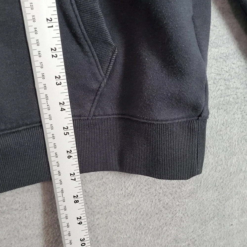 Under‎ Armour Boys Sweatshirt XL Black Hoodie Full Zip Logo Fitted ColdGear
